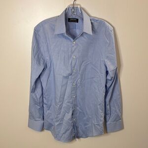 Nordstrom Light Blue Dress Shirt Extra Trim No Iron